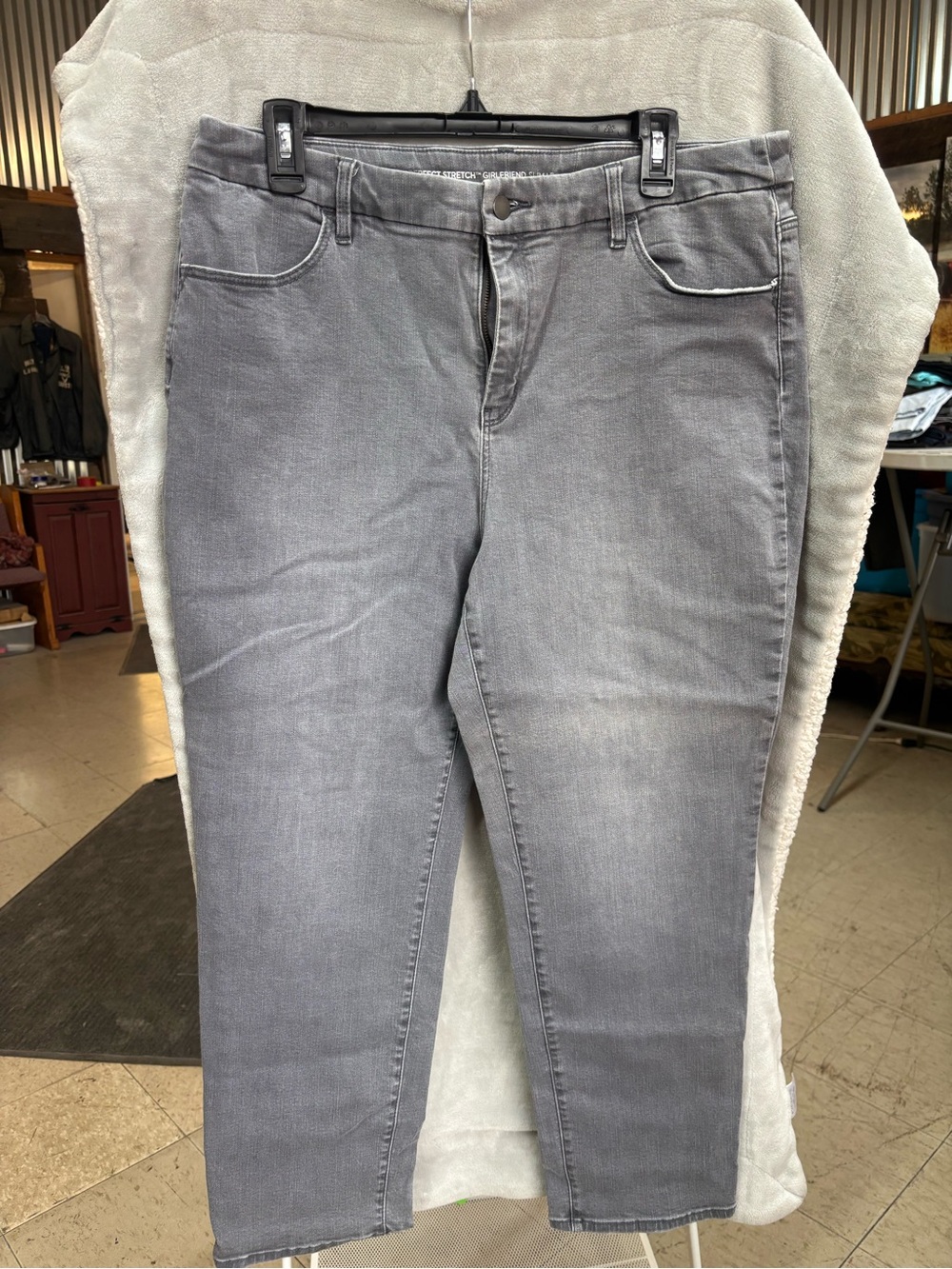 Chico's Grey Ankle Skinny Jeans